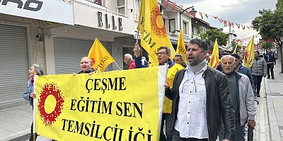 Eğitim-Sen Çeşme Temsilcisi Gülay Canbek: “Bu Bozuk Düzene Karşı Mücadele Ediyoruz”