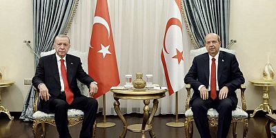 Erdoğan'ın ilk ziyareti KKTC'ye yaptı