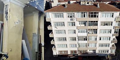 İstanbul Bahçelievler'de 6 katlı bina çökme riski nedeniyle boşaltıldı ve kontrollü olarak yıkıldı