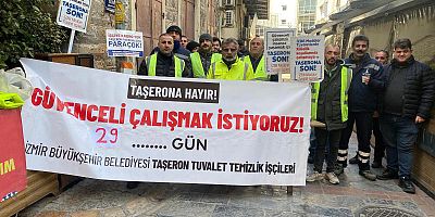 İzmir Büyükşehir Belediyesi Taşeron Temizlik İşçileri Direnişte