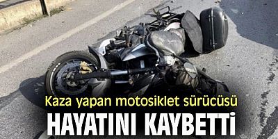 İzmir Çeşme Otoyolu'nda devrilen motosikletin sürücüsü yaşamını yitirdi.