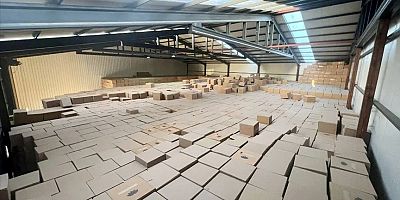 İzmir'de 672 milyon 490 bin adet bandrolsüz makaron ele geçirildi