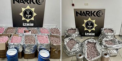 İzmir’de Dev Uyuşturucu Operasyonu: 12 Milyon Sentetik Hap Ele Geçirildi