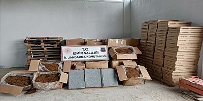 İzmir'de kaçak tütün baskını!
