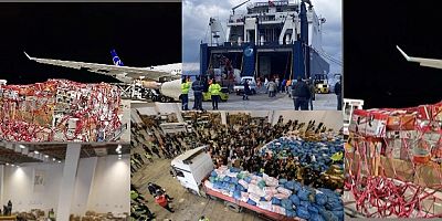 İzmir’den deprem bölgesine havadan, karadan, denizden yardım devam ediyor 