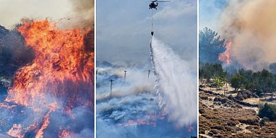 İzmir Duman Altında, Yamanlar Dağı Yangını Evlere Sıçradı