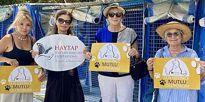 İzmir Haytap’dan Çeşme Barınağı Önünde  “Yasayı Geri Çek”  Çağrısı 