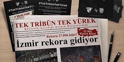 İzmir 'TekTribünTekYürek' oldu