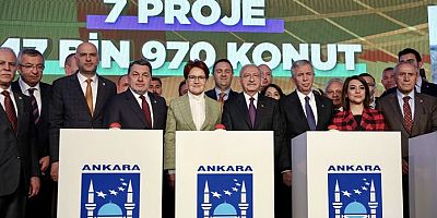 Kılıçdaroğlu ve Akşener, ABB'nin temel atma töreninde buluştu