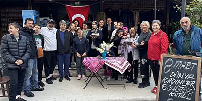 Mahallesinde bulunan depremzede kadınları unutmadı