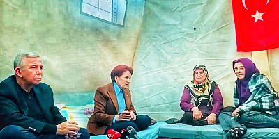 Mansur Yavaş, Meral Akşener ile deprem bölgesinde!