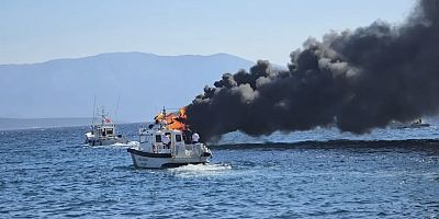 Dalyan’da Demirli Yat Alev Alev Yandı!
