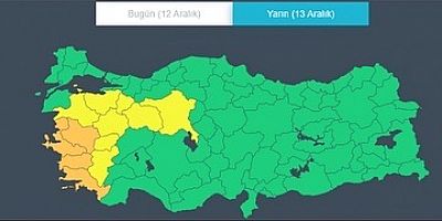 Meteoroloji ve AFAD’DAN İZMİR İÇİN UYARI