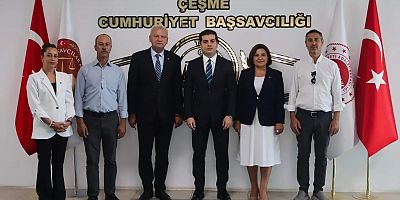 MHP Çeşme İlçe Teşkilatı’ndan Cumhuriyet Başsavcısı Mert Tataroğlu’na Ziyaret