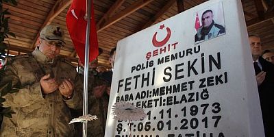 Şehit polis Fethi Sekin, vefatının 6’ncı senesinde kabri başında anıldı