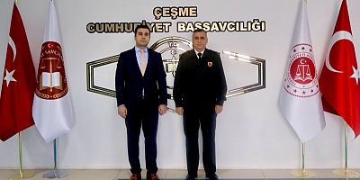 Tümgeneral Metin Düz’den Çeşme Cumhuriyet Başsavcısı Mustafa Şen’e Ziyaret