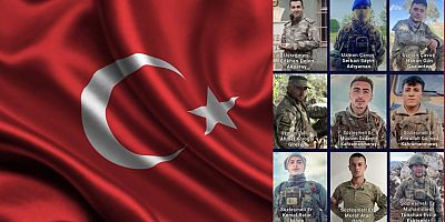Türkiye Yasta 9 asker şehit!