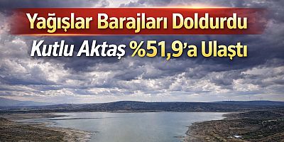 Yağışlar barajları doldurdu, Kutlu Aktaş yüzde 51,9’a ulaştı