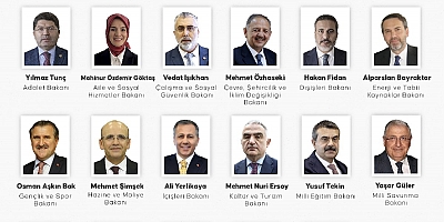 Yeni kabine belli oldu!